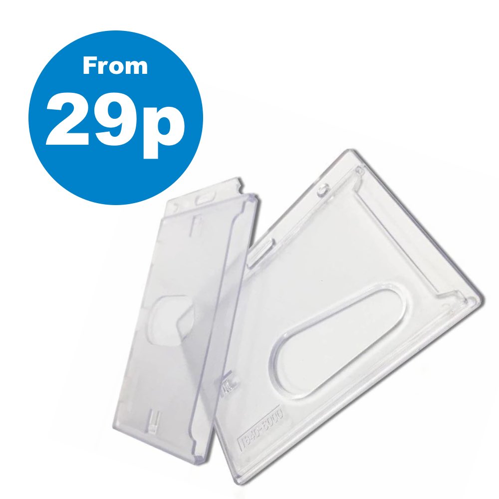 Rigid Closed Face Card Holders – absolutelanyards.co.uk