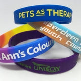 Printed silicone wristbands