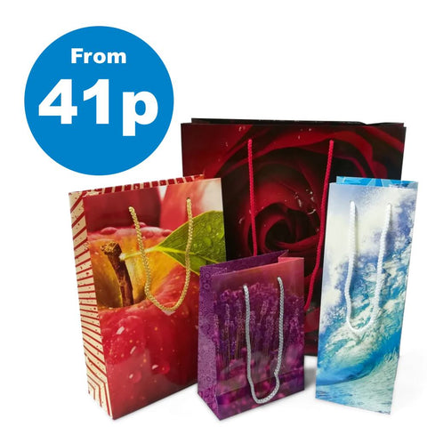 Laminate gift bags from 41p each